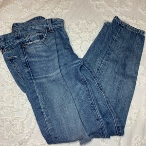 lucky brand slightly ripped jeans